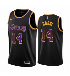 Men Los Angeles Lakers 14 Marc Gasol Black NBA Swingman 2020 21 Earned Edition Jersey Men Los Angeles Lakers 14 Marc Gasol Black NBA Swingman 2020 21 Earned Edition Jersey