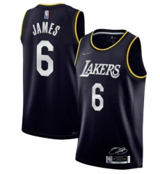Men Los Angeles Lakers 2022 Black 75th Anniversary Select Series MVP Swingman Jersey Men Los Angeles Lakers 2022 Black 75th Anniversary Select Series MVP Swingman Jersey