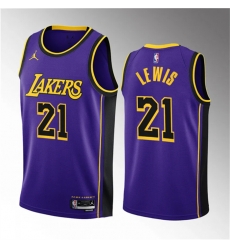Men Los Angeles Lakers 21 Maxwell Lewis Purple 2023 Draft Statement Edition Stitched Basketball Jersey Men Los Angeles Lakers 21 Maxwell Lewis Purple 2023 Draft Statement Edition Stitched Basketball Jersey