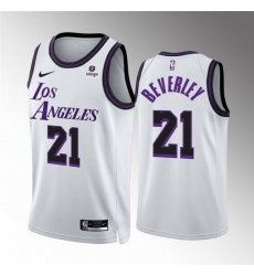 Men Los Angeles Lakers 21 Patrick Beverley White City Edition Stitched Basketball Jersey Men Los Angeles Lakers 21 Patrick Beverley White City Edition Stitched Basketball Jersey