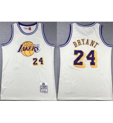 Men Los Angeles Lakers 24 Kobe Bryant White Throwback Basketball Jersey Men Los Angeles Lakers 24 Kobe Bryant White Throwback Basketball Jersey