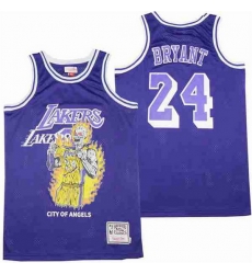 Men Los Angeles Lakers 24 Kobe Bryant skeleton purple Stitched Jerseys Men Los Angeles Lakers 24 Kobe Bryant skeleton purple Stitched Jerseys