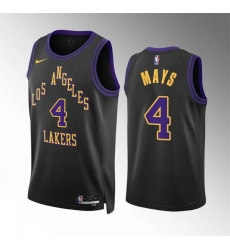Men Los Angeles Lakers 4 Skylar Mays Black 2023 24 City Edition Stitched Basketball Jersey Men Los Angeles Lakers 4 Skylar Mays Black 2023 24 City Edition Stitched Basketball Jersey