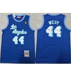 Men Los Angeles Lakers 44 Jerry West Blue Throwback Basketball Jersey Men Los Angeles Lakers 44 Jerry West Blue Throwback Basketball Jersey