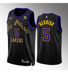 Men Los Angeles Lakers 5 Cam Reddish Black 2023 24 City Edition Stitched Basketball Jersey Men Los Angeles Lakers 5 Cam Reddish Black 2023 24 City Edition Stitched Basketball Jersey