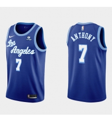 Men Los Angeles Lakers 7 Carmelo Anthony Blue Bibigo Stitched NBA Jersey Men Los Angeles Lakers 7 Carmelo Anthony Blue Bibigo Stitched NBA Jersey