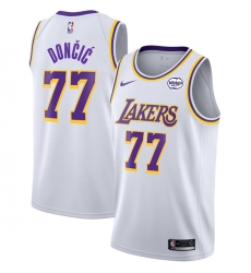Men Los Angeles Lakers 77 Luka Doncic White 2025 Association Edition Stitched Basketball Jersey Men Los Angeles Lakers 77 Luka Doncic White 2025 Association Edition Stitched Basketball Jersey