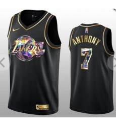 Men Los Angeles Lakers Camrel Anthony Black Gold Fashion Jersey Men Los Angeles Lakers Camrel Anthony Black Gold Fashion Jersey