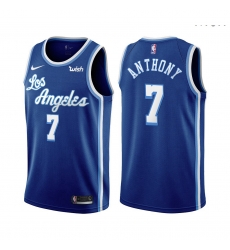 Men Los Angeles Lakers Carmelo Anthony Classic Edition Blue 2021 Stitched NBA Jersey Men Los Angeles Lakers Carmelo Anthony Classic Edition Blue 2021 Stitched NBA Jersey
