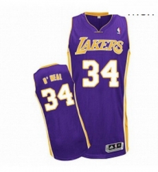 Mens Adidas Los Angeles Lakers 34 Shaquille ONeal Authentic Purple Road NBA Jersey Mens Adidas Los Angeles Lakers 34 Shaquille ONeal Authentic Purple Road NBA Jersey