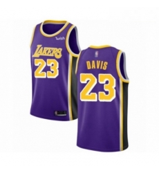 Mens Los Angeles Lakers 23 Anthony Davis Authentic Purple Basketball Jersey Statement Edition Mens Los Angeles Lakers 23 Anthony Davis Authentic Purple Basketball Jersey Statement Edition