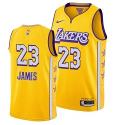 Men's Los Angeles Lakers #23 LeBron James 2020 Gold Finals Stitched NBA Jersey Men's Los Angeles Lakers #23 LeBron James 2020 Gold Finals Stitched NBA Jersey