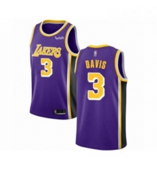 Mens Los Angeles Lakers 3 Anthony Davis Authentic Purple Basketball Jersey Statement Edition Mens Los Angeles Lakers 3 Anthony Davis Authentic Purple Basketball Jersey Statement Edition