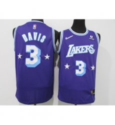 Men's Los Angeles Lakers #3 Anthony Davis Nike Purple 2021-22 Swingman City Jersey Men's Los Angeles Lakers #3 Anthony Davis Nike Purple 2021-22 Swingman City Jersey