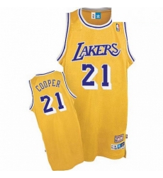 Mens Mitchell and Ness Los Angeles Lakers 21 Michael Cooper Authentic Gold Throwback NBA Jersey Mens Mitchell and Ness Los Angeles Lakers 21 Michael Cooper Authentic Gold Throwback NBA Jersey