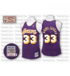 Mens Mitchell and Ness Los Angeles Lakers 33 Abdul Jabbar Swingman Purple Throwback NBA Jersey Mens Mitchell and Ness Los Angeles Lakers 33 Abdul Jabbar Swingman Purple Throwback NBA Jersey