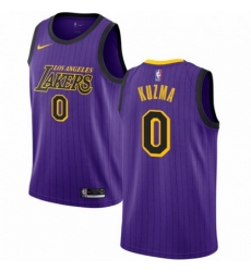 Mens Nike Los Angeles Lakers 0 Kyle Kuzma Swingman Purple NBA Jersey City Edition Mens Nike Los Angeles Lakers 0 Kyle Kuzma Swingman Purple NBA Jersey City Edition
