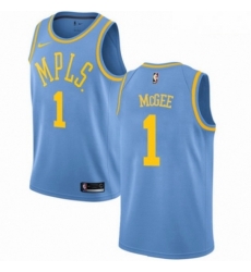 Mens Nike Los Angeles Lakers 1 JaVale McGee Swingman Blue Hardwood Classics NBA Jersey Mens Nike Los Angeles Lakers 1 JaVale McGee Swingman Blue Hardwood Classics NBA Jersey