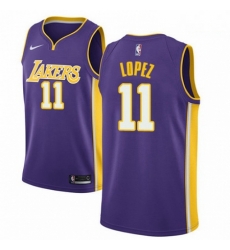 Mens Nike Los Angeles Lakers 11 Brook Lopez Swingman Purple NBA Jersey Statement Edition Mens Nike Los Angeles Lakers 11 Brook Lopez Swingman Purple NBA Jersey Statement Edition
