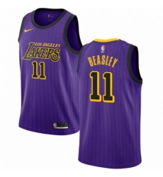 Mens Nike Los Angeles Lakers 11 Michael Beasley Swingman Purple NBA Jersey City Edition Mens Nike Los Angeles Lakers 11 Michael Beasley Swingman Purple NBA Jersey City Edition