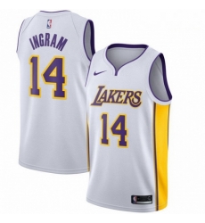 Mens Nike Los Angeles Lakers 14 Brandon Ingram Swingman White NBA Jersey Association Edition Mens Nike Los Angeles Lakers 14 Brandon Ingram Swingman White NBA Jersey Association Edition