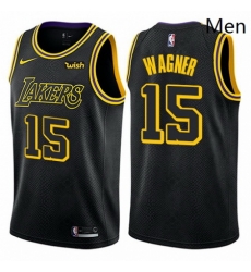 Mens Nike Los Angeles Lakers 15 Moritz Wagner Swingman Black City Edition NBA Jersey Mens Nike Los Angeles Lakers 15 Moritz Wagner Swingman Black City Edition NBA Jersey