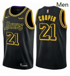 Mens Nike Los Angeles Lakers 21 Michael Cooper Swingman Black City Edition NBA Jersey Mens Nike Los Angeles Lakers 21 Michael Cooper Swingman Black City Edition NBA Jersey