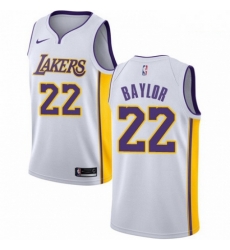 Mens Nike Los Angeles Lakers 22 Elgin Baylor Swingman White NBA Jersey Association Edition Mens Nike Los Angeles Lakers 22 Elgin Baylor Swingman White NBA Jersey Association Edition