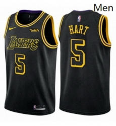 Mens Nike Los Angeles Lakers 5 Josh Hart Authentic Black City Edition NBA Jersey Mens Nike Los Angeles Lakers 5 Josh Hart Authentic Black City Edition NBA Jersey