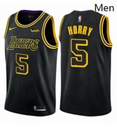 Mens Nike Los Angeles Lakers 5 Robert Horry Authentic Black City Edition NBA Jersey Mens Nike Los Angeles Lakers 5 Robert Horry Authentic Black City Edition NBA Jersey