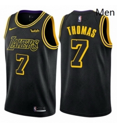 Mens Nike Los Angeles Lakers 7 Isaiah Thomas Swingman Black City Edition NBA Jersey Mens Nike Los Angeles Lakers 7 Isaiah Thomas Swingman Black City Edition NBA Jersey