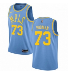Mens Nike Los Angeles Lakers 73 Dennis Rodman Swingman Blue Hardwood Classics NBA Jersey Mens Nike Los Angeles Lakers 73 Dennis Rodman Swingman Blue Hardwood Classics NBA Jersey