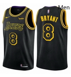 Mens Nike Los Angeles Lakers 8 Kobe Bryant Authentic Black City Edition NBA Jersey Mens Nike Los Angeles Lakers 8 Kobe Bryant Authentic Black City Edition NBA Jersey