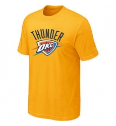 nba oklahoma city thunder T-ahirt yellow nba oklahoma city thunder T-ahirt yellow
