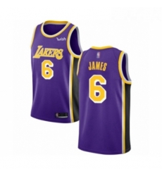 Womens Los Angeles Lakers 6 LeBron James Authentic Purple Basketball Jersey Statement Edition Womens Los Angeles Lakers 6 LeBron James Authentic Purple Basketball Jersey Statement Edition