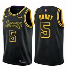 Womens Nike Los Angeles Lakers 5 Robert Horry Swingman Black NBA Jersey City Edition Womens Nike Los Angeles Lakers 5 Robert Horry Swingman Black NBA Jersey City Edition