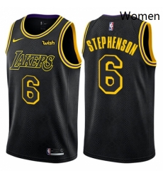 Womens Nike Los Angeles Lakers 6 Lance Stephenson Swingman Black NBA Jersey City Edition Womens Nike Los Angeles Lakers 6 Lance Stephenson Swingman Black NBA Jersey City Edition