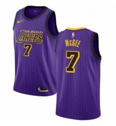 Womens Nike Los Angeles Lakers 7 JaVale McGee Swingman Purple NBA Jersey City Edition Womens Nike Los Angeles Lakers 7 JaVale McGee Swingman Purple NBA Jersey City Edition