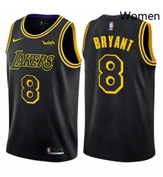 Womens Nike Los Angeles Lakers 8 Kobe Bryant Swingman Black NBA Jersey City Edition Womens Nike Los Angeles Lakers 8 Kobe Bryant Swingman Black NBA Jersey City Edition