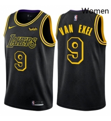 Womens Nike Los Angeles Lakers 9 Nick Van Exel Swingman Black NBA Jersey City Edition Womens Nike Los Angeles Lakers 9 Nick Van Exel Swingman Black NBA Jersey City Edition