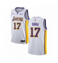 Youth Los Angeles Lakers 17 Isaac Bonga Swingman White Basketball Jersey Association Edition Youth Los Angeles Lakers 17 Isaac Bonga Swingman White Basketball Jersey Association Edition