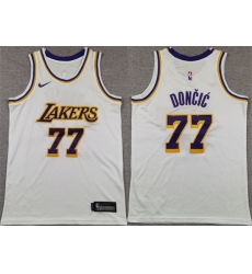 Youth Los Angeles Lakers 77 Luka Doncic White 2025 Association Edition Stitched Basketball Jersey Youth Los Angeles Lakers 77 Luka Doncic White 2025 Association Edition Stitched Basketball Jersey