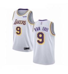Youth Los Angeles Lakers 9 Nick Van Exel Swingman White Basketball Jerseys Association Edition Youth Los Angeles Lakers 9 Nick Van Exel Swingman White Basketball Jerseys Association Edition