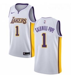 Youth Nike Los Angeles Lakers 1 Kentavious Caldwell Pope Swingman White NBA Jersey Association Edition Youth Nike Los Angeles Lakers 1 Kentavious Caldwell Pope Swingman White NBA Jersey Association Edition