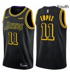 Youth Nike Los Angeles Lakers 11 Brook Lopez Swingman Black NBA Jersey City Edition Youth Nike Los Angeles Lakers 11 Brook Lopez Swingman Black NBA Jersey City Edition