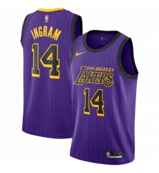 Youth Nike Los Angeles Lakers 14 Brandon Ingram Purple stripe NBA Jersey Youth Nike Los Angeles Lakers 14 Brandon Ingram Purple stripe NBA Jersey
