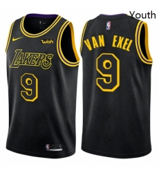 Youth Nike Los Angeles Lakers 9 Nick Van Exel Swingman Black NBA Jersey City Edition Youth Nike Los Angeles Lakers 9 Nick Van Exel Swingman Black NBA Jersey City Edition