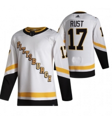 Men Pittsburgh Penguins 17 Bryan Rust White Adidas 2020 21 Reverse Retro Alternate NHL Jersey Men Pittsburgh Penguins 17 Bryan Rust White Adidas 2020 21 Reverse Retro Alternate NHL Jersey