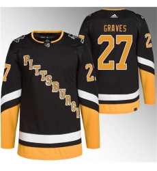 Men Pittsburgh Penguins 27 Ryan Graves Black 2021 22 Alternate Primegreen Stitched Jerseys Men Pittsburgh Penguins 27 Ryan Graves Black 2021 22 Alternate Primegreen Stitched Jerseys