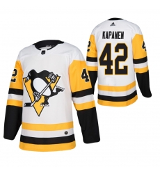 Men Pittsburgh Penguins 42 Kasperi Kapanen White Stitched NHL Jersey Men Pittsburgh Penguins 42 Kasperi Kapanen White Stitched NHL Jersey